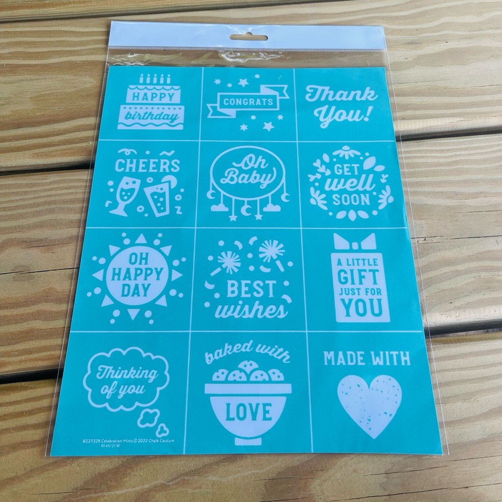 (**Bundle to Save) *New* Chalk Couture Silk Screen Transfer